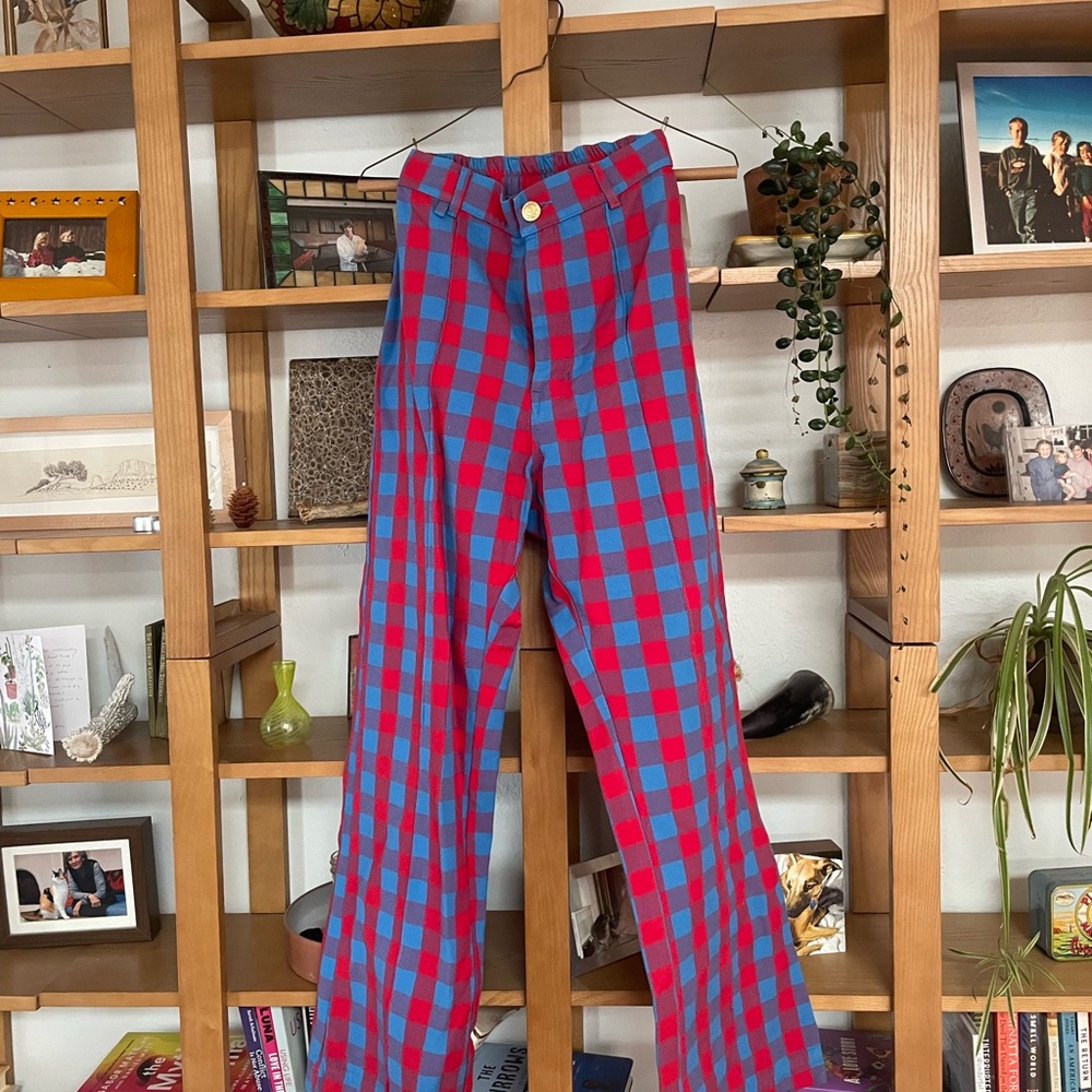 Big Bud Press Red and Blue Western Pants
